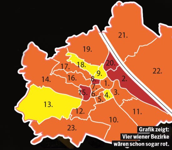 Gelb oder Orange: Ampel-Streit um Wien