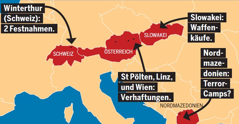 Das Terror-Netzwerk des Wien-Attentäters