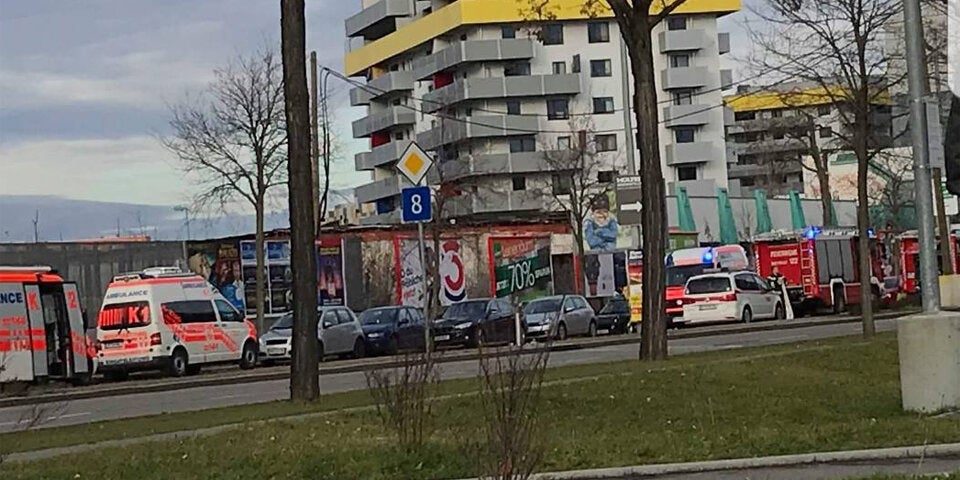 Donaustadt Brand Merkus Supermarkt