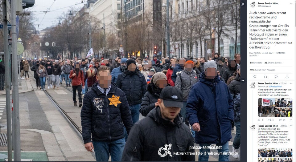 Corona-Leugner in Wien sorgen für Demo-Eklat | Perfider Vergleich