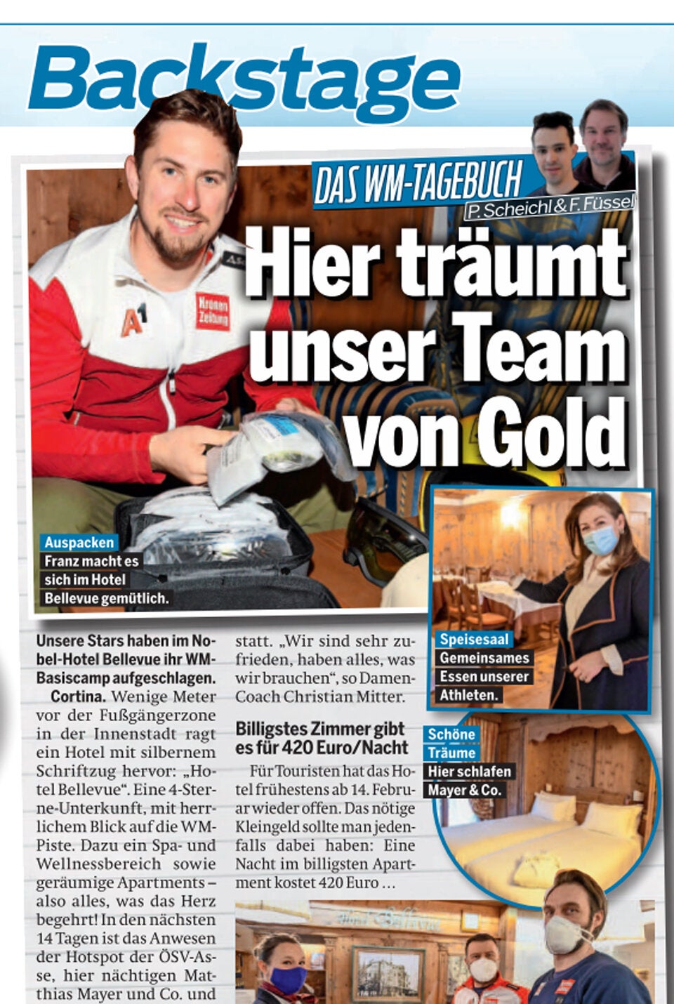 Hier träumt unser Team von Gold
