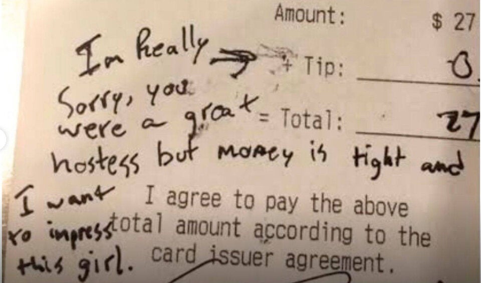 Trinkgeld Teenie-Liebe