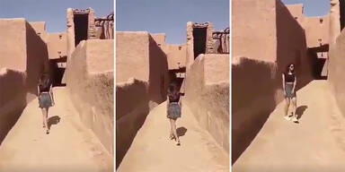 Frau Saudi-Arabien Minirock Khalood