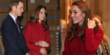Versteckt Kate ihren Babybauch?