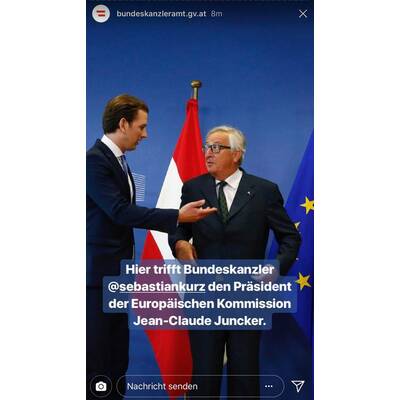 Selfie-Show bei Regierungs-Ausflug