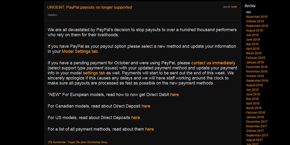 PayPal:Pornhub
