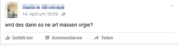 Irrer Facebook-Event: Massen-Sex-Orgie mitten in Wien