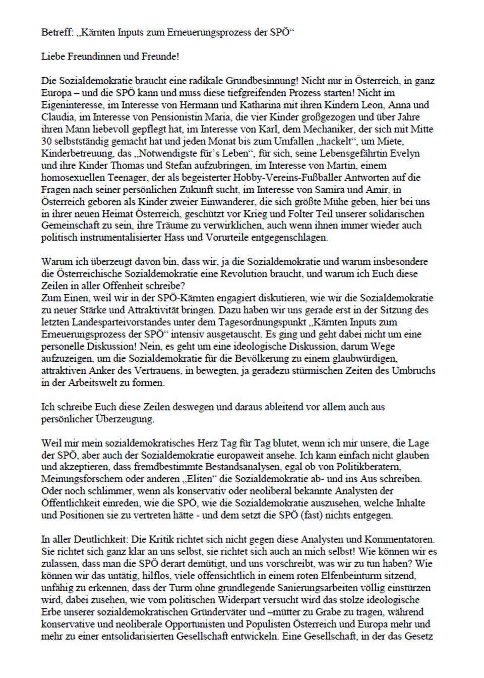 Rote fordern SPÖ-Revolution