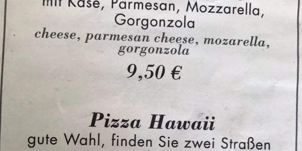 Mann bestellt Pizza Hawaii – mit dieser Reaktion hat er nicht gerechnet