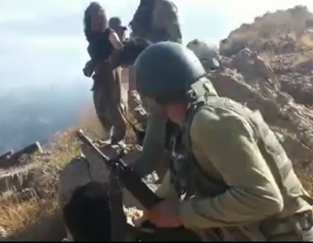 Türkische Armee Syrien Gräueltaten Schock-Bilder Türkei