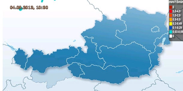 Heftige Gewitter in Österreich