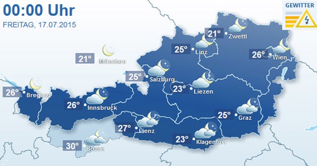 So heiß wird die Nacht heute