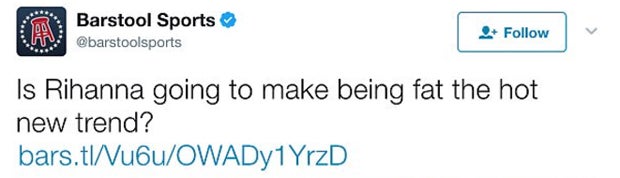 Redakteur bezeichnete Rihanna als 