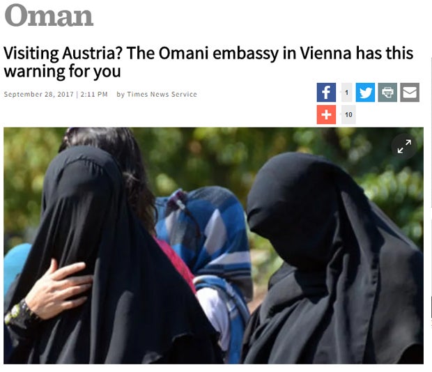 Arabische Länder geben Reisewarnungen für Österreich aus