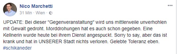 Wegen Feier: Morddrohungen gegen JVP