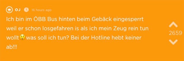 Grazerin Bus eingesperrt Jodel