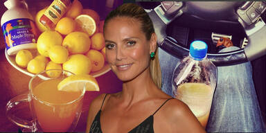 Radikal: Heidi Klum auf Limonaden-Di&auml;t