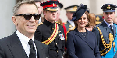 Daniel Craig, William, Kate, Harry