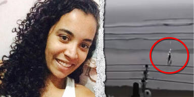 Frau von Blitz getroffen