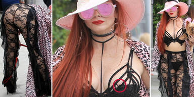 Phoebe Price: Fast nackt zum Shoppen