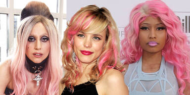 Pinke Haare der Stars