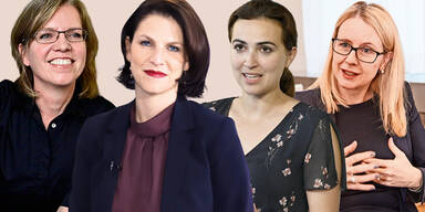 Gewessler, Edtstadler, Zadic, Schramb&ouml;ck