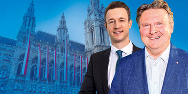 Blümel und Ludwig vor stephansdom