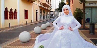 Braut posierte f&uuml;r Fotos - dann kam die Explosion