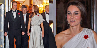 Kate glänzte in Temperley-Kleid