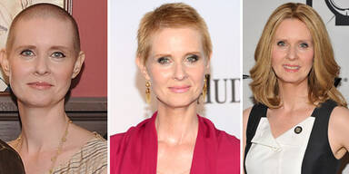 Cynthia Nixon zeigt sich ohne Per&uuml;cke