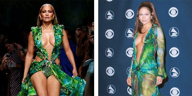 Nach 20 Jahren: J.Lo trägt ihr legendäres Fast-Nackt-Kleid