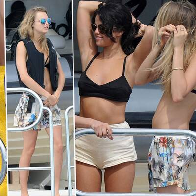 Cara Delevingne & Selena Gomez im Yachturlaub