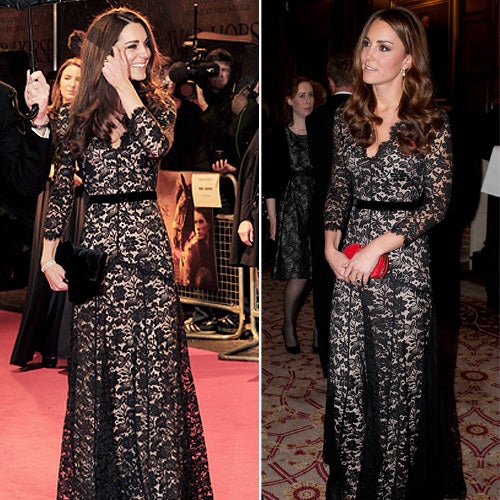 Kate zeigt sich zum 2.Mal in Spitzen-Robe