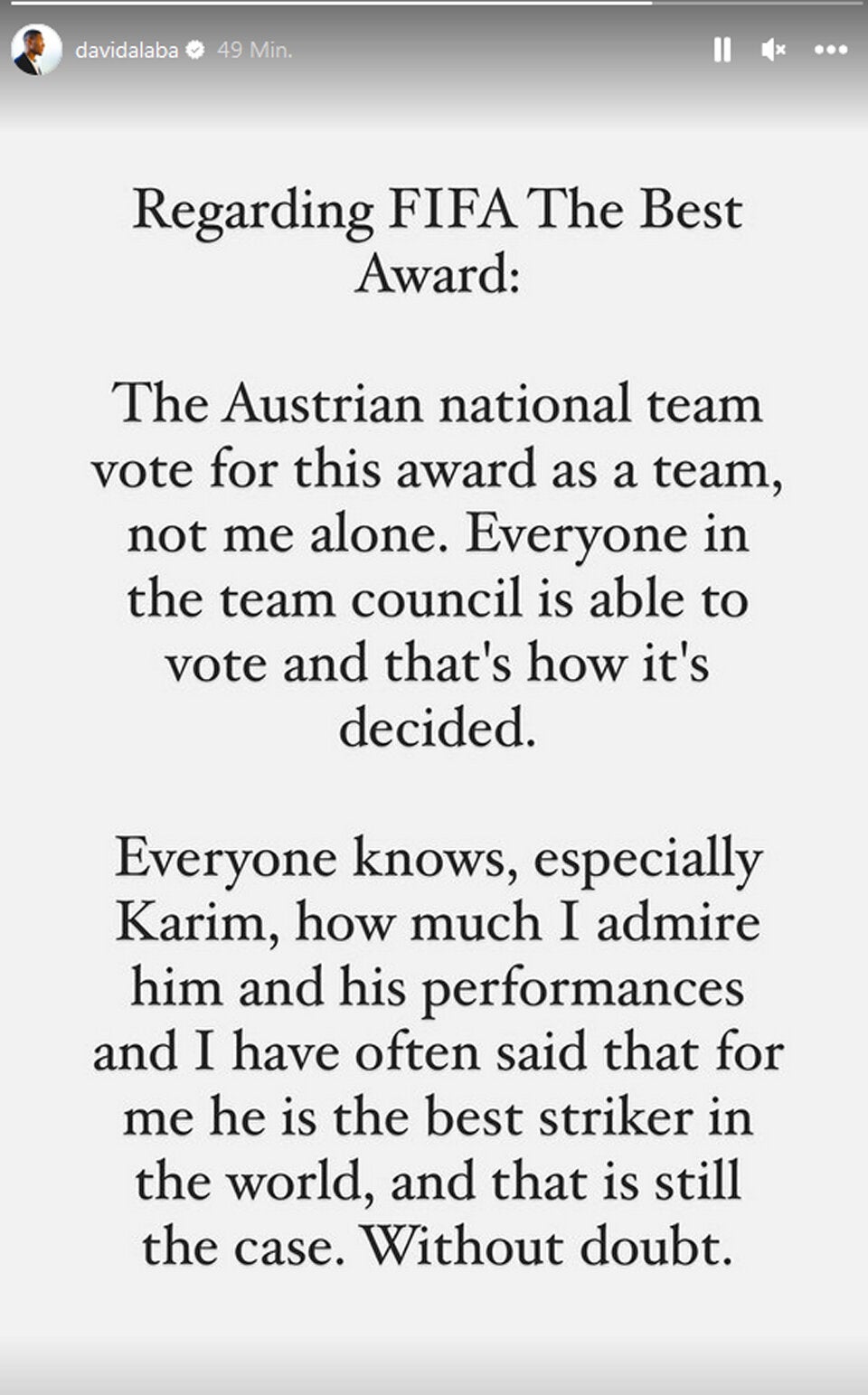 Weil er für Messi stimmte: Rassismus-Attacke gegen Alaba