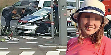 Viktoriia Z. Unfall Verteilerkreis Favoriten Polizei-Crash