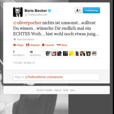 Boris Beckers Twitter-Attacken zum Nachlesen