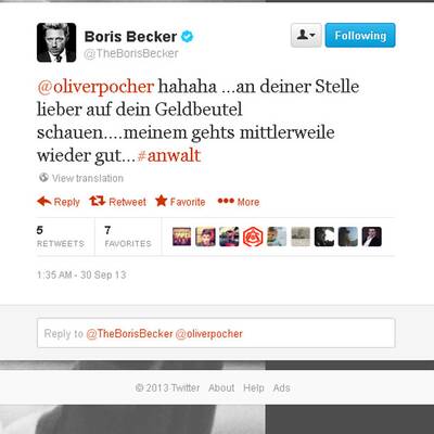 Boris Beckers Twitter-Attacken zum Nachlesen