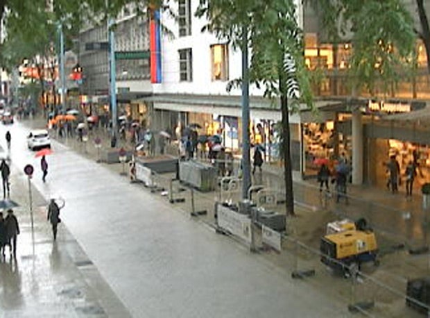 Tief Erik überflutet das Land