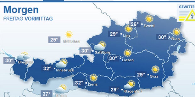 Bis zu 35 Grad: Das waren die Hotspots