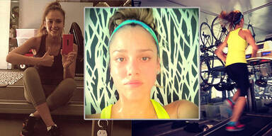 Jessica Alba im Fitness-Fieber