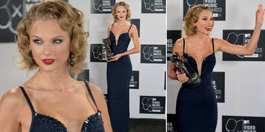 Taylor Swift strahlt im Marilyn Monroe Look