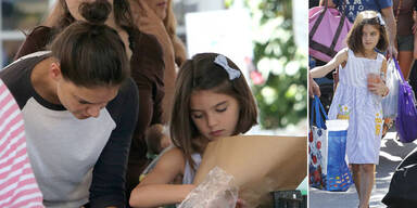 Katie Holmes & Suri Cruise am Bauernmarkt