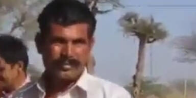 Mann Cobra Biss Kopf tot