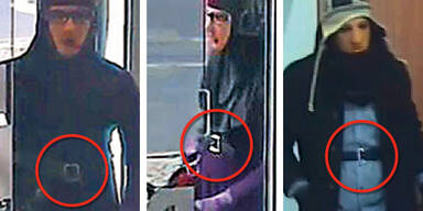 Burka-R&auml;uber Bankraub Wien K&auml;rntner Ring Security angeschossen