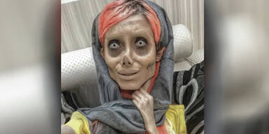 ''Zombie-Angelina-Jolie'' muss f&uuml;r 10 Jahre im Iran ins Gef&auml;ngnis | Wegen ihrer Bilder!