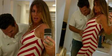 Rachel Uchitel zeigt ihren Babybauch