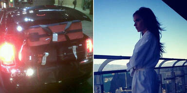 Victoria Beckham dezent bepackt