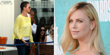 Charlize Theron mit radikalem Stoppelschnitt