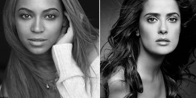 Hayek & Beyonc&eacute; k&auml;mpfen f&uuml;r Frauenrechte