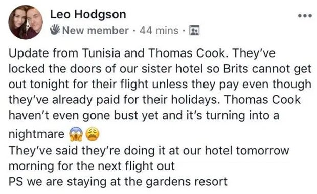 Cook-Pleite: Urlauber 'als Geiseln' gehalten